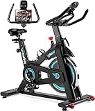 Wenoker Heimtrainer Fahrrad, Indoor Cycling Bike mit LCD-Monitor, Heimtrainer mit...