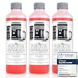 PURIVITA® Universal Entkalker Kaffeevollautomat [3x750ML] - Kaffeemaschinen Entkalker...