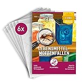 Plantura Lebensmittel-Mottenfallen, geruchlose Pheromonfallen, ergänzt Mottenbekämpfung,...