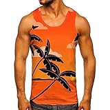 Männer Mode Frühling Sommer Casual Ärmellose O Hals Gedruckt Tank Tops Bluse Shirts...