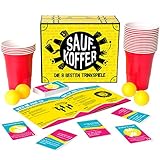 GUTTER GAMES Saufkoffer , 8 Trinkspiele (Beer Pong, Noch Nie Habe Ich und Mehr) -...