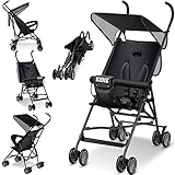 KIDIZ® Kinderwagen CITY Buggy Kinderbuggy klappbar Sportwagen Faltbar 360° 4-Zoll-Räder...