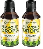 IronMaxx Flavour Drops - Banane 50ml | kalorienfrei & zuckerfrei | vegane Aromatropfen zum...