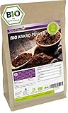 Kakao Pulver Bio 1000g - ungesüßt - ganze Kakao Bohnen gemahlen aus öko Anbau -...