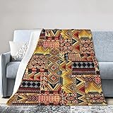 Afrikanische Textil-Patchwork-Decke, ultraweich, Mikro-Decken für Couch, Bett, Strand,...