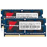 Kuesuny 8 GB Kit (2X4GB) DDR3 1333 MHz Sodimm Ram PC3-10600 PC3-10600S 1,5 V CL9 204 Pin...