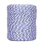 GSJNHY Weidezaunlitze Weidezaun 400 M 200 M Elektrische Zaun Polywire Energiser Edelstahl...