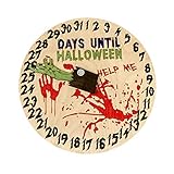 Efanhouy Deckenregal Bad Halloween Kreativer Holzanhänger Countdown Urlaub Dekoration...