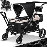 KESSER® Bollerwagen Faltbar Loops 2in1 Kinderwagen Handwagen mit Dach Transportwagen...