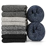 Hocerlu Herren Thermosocken - 5 Paar Warme Dicke Wintersocken Wollsocken Geschenke für...