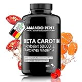 Amando Perez Beta Carotin Depot Bräunungskapseln - 180 VEGANE Softgels mit 50.000 I.E -...