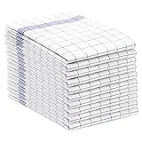 ZOLLNER 10er Set Geschirrtücher, 100% Baumwolle, 50x70 cm, blau kariert
