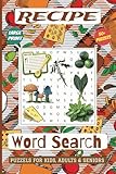 Recipe Word Search Puzzle Book: Word searches with Easy to Read Print about Cranberry...