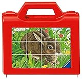 Ravensburger Kinderpuzzle - 07412 Tiere - Würfelpuzzle mit 12 Teilen, Puzzle für Kinder...