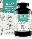 NATURE LOVE® Sango Meereskoralle - 180 Kapseln - Natürliche Quelle für Calcium (20%)...