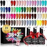 Gel Nagellack, UV Gel Nagelgel, Comozon Farbgel Für Gelnägel Farben Nagel, Uv Nagellack...