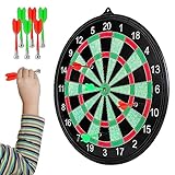 Magnetische Dartscheibe für Kinder – zweiseitiges Brettspiel-Set, tragbar, aufrollbar,...