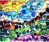 BTMIEY 200 g bunte , Verkleben, Kristall-Mosaik-Fliesen, kleine Mini-Mosaik-Fliesen zum...