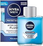 NIVEA MEN Protect & Care After Shave Fluid (100 ml), beruhigendes After Shave, Hautpflege...