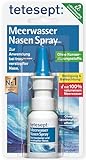 tetesept Meerwasser Nasen Spray – 1 x 20 ml – Nasenspray bei Erkältung - Reinigung...