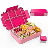 kinkaocio Brotdose Kinder mit Fächern, 1300ml Lunchbox Kinder, Auslaufsichere Bento Box...