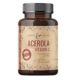 Acerola Vitamin C Mit Natürlichem Vitamin C - 750 mg Acerola pro Kapsel - 90 Veganen...