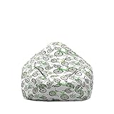 Treer Sitzsack ohne Füllung, Lazy Lounger Bean Bag Chair Cover, Fahrrad Drucken...