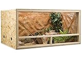 OSB Terrarium, Holzterrarium 120 x 60 x 60 cm mit Seitenbelüftung