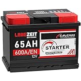 LANGZEIT Autobatterie 12V 65Ah Starterbatterie ersetzt Batterie 60Ah 55Ah 56Ah 61Ah 62Ah...