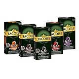 Jacobs Kaffeekapseln, Probierbox Nespresso®* kompatible Kapseln mit 5 verschiedenen...