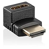 SEBSON HDMI Winkel Adapter 270° - HDMI Stecker auf HDMI Buchse - für Standard Typ A HDMI...