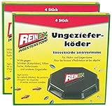 Axisis GmbH REINEX 8 Stück 2x4 Ungezieferbox Köderbox Schädlingsgift Kakerlaken...