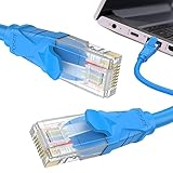 Horypt Ethernet-Patchkabel, Ungeschirmtes Universal-Netzwerkkabel aus reinem Kupfer,...