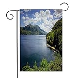 Garten Flagge 30x45cm, Lake George Upstate Landschaft Mountain Bay Adirondack Parks...