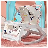 Baby Bouncer mit Rädern, für Baby 0-36 Monate,0 bis 30 kg,Abnehmbar Kinderstuhl Von...