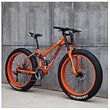 AMITD Mountainbike MTB, 26 Zoll Fette Reifen Fahrrad, Fahrrad mit Scheibenbremsen, Rahmen...