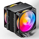 upHere ARGB Single Tower CPU kühler,6 Heat Pipes CPU Cooler,Dual ARGB 120mm PWM...