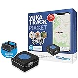 YUKAtrack Pocket GPS Tracker mit Akku - SOS Funktion - Personen, Senioren, Kinder, Tiere -...