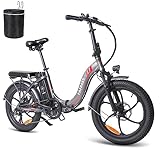 Fafrees F20 Fatbike Herren E-Bike Klapprad 20 Zoll mit 36V 16AH abnehmbarem Akku für...