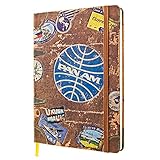 Nostalgic-Art, Retro Notizbuch punktiert, Pan Am – Travel Stickers – Reisetagebuch als...