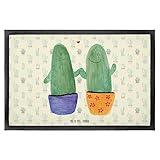 Mr. & Mrs. Panda 60 x 90 cm Fußmatte Kaktus Liebe - Geschenk, Pärchen, Verlobung,...