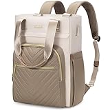 LOVEVOOK Handtasche Rucksack Damen 2 in 1，15.6 Zoll Laptop Backpack Women mit Laptopfach...