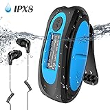 AGPTEK IPX8 Wasserdicht MP3 Player, 8GB HiFi MP3 Musik Player zum Schwimmen und Laufen,...