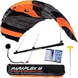 Wolkenstürmer® Paraflex Trainer 3-Leiner Lenkmatte 2.3 schwarz/orange - „Ready to...