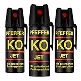 KO Pfefferspray Jet | Fog Verteidigungsspray | Abwehrspray Hundeabwehr | zur...