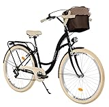 Milord Komfort Fahrrad mit Korb Hollandrad, Damenfahrrad, Citybike, Retro, Vintage, 28...