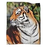 HYQHYX Tiger Faserdecke, Flauschige Decke, Kuschelige Decke, Sofadecke, Reisedecke,...