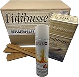 SILVER GmbH 1x Fidibusse Großpackung 350 Stück + 1x Blechdose 50 Anzündern + 1x 300ml...