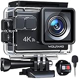 WOLFANG GA100 Action Cam 4K 20MP Unterwasserkamera WiFi 40M wasserdichte EIS...