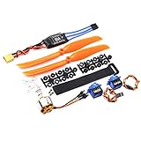 Tsadeer 1400 KV bürstenloser Motor 30 A ESC XT60 Stecker SG90 9G Mini Servo 8060 für RC...